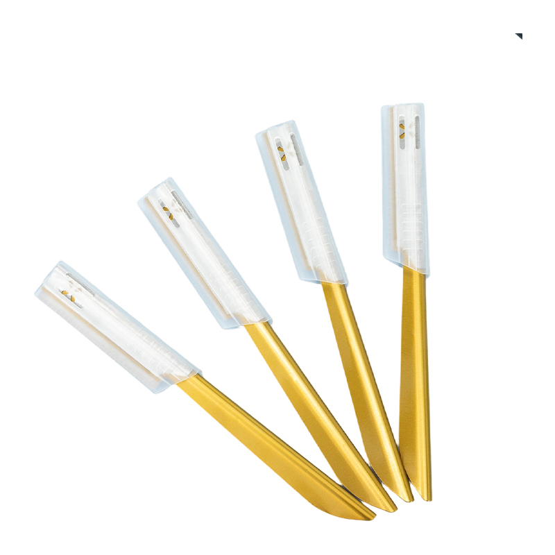 Eyebrow At Face Trimmer Razor na May Anti-Slip Grip