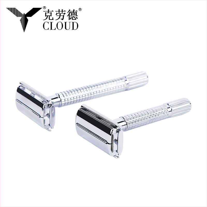 74 Stainless Steel Double Edge Twist Open T-Shaped Manual Razor