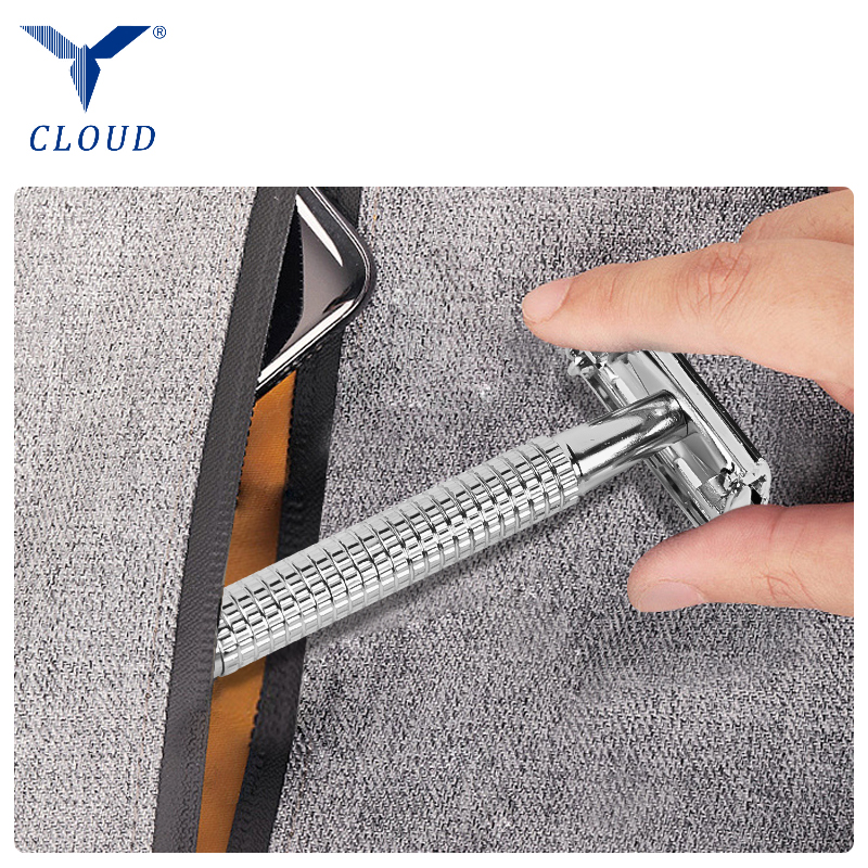 74 Stainless Steel Double Edge Twist Open T-Shaped Manual Razor