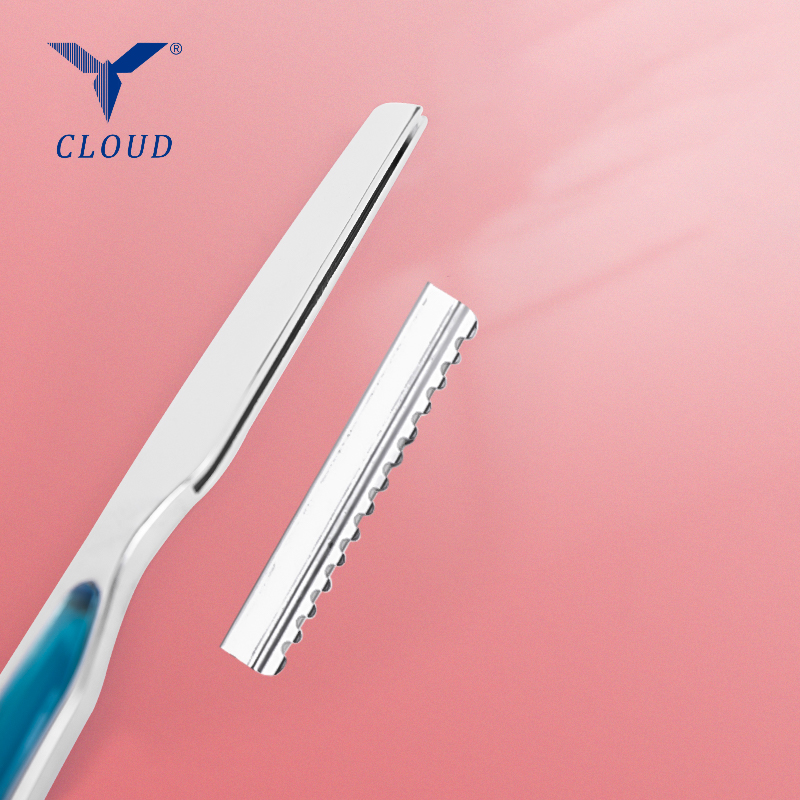 Razor sa Paggupit ng Buhok Stainless Steel Straight Razor (Plastic Handle)