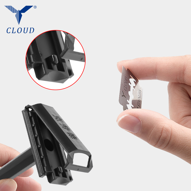 Travel Portable 74 Blade Plastic T-shaped Razor