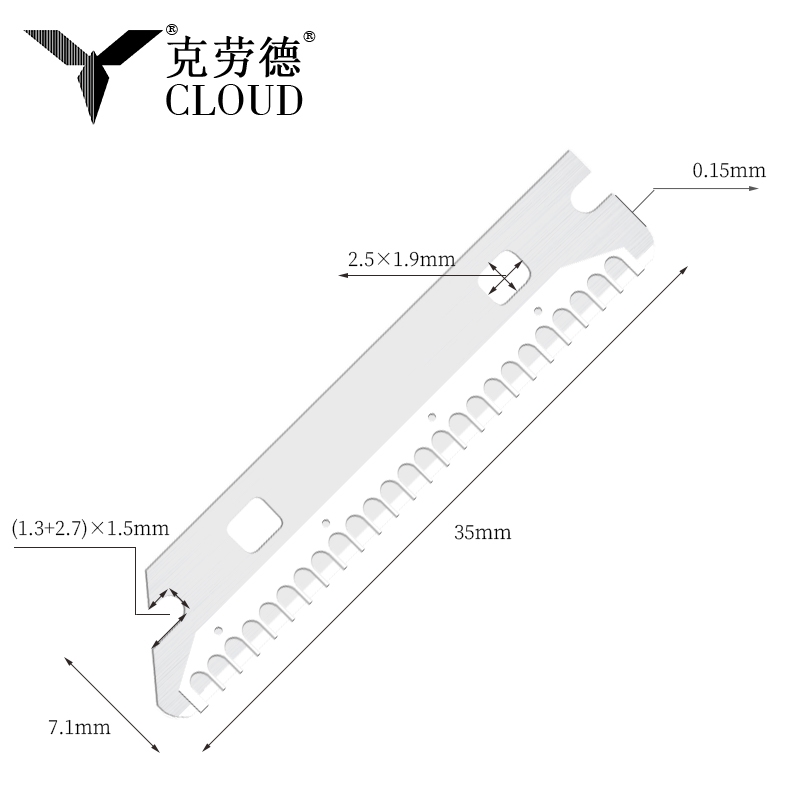 Maramihang Gumamit na Reusable Stainless Steel Eyebrow Razor Blades