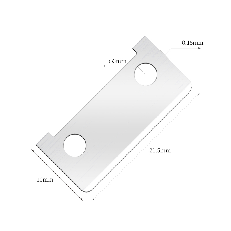 Single-Sided Cutting Edge Stainless Steel Eyebrow Razor Blades