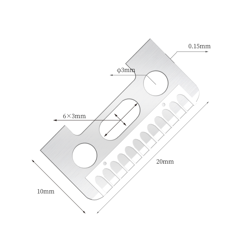 Single-Sided Cutting Edge Stainless Steel Eyebrow Razor Blades