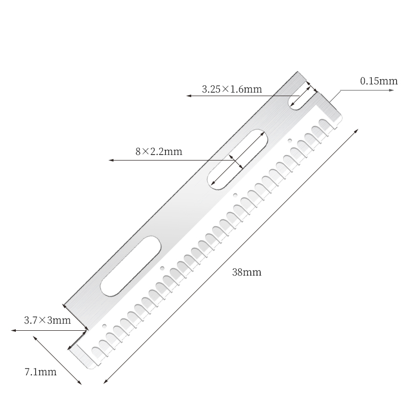 Maramihang Gumamit na Reusable Stainless Steel Eyebrow Razor Blades