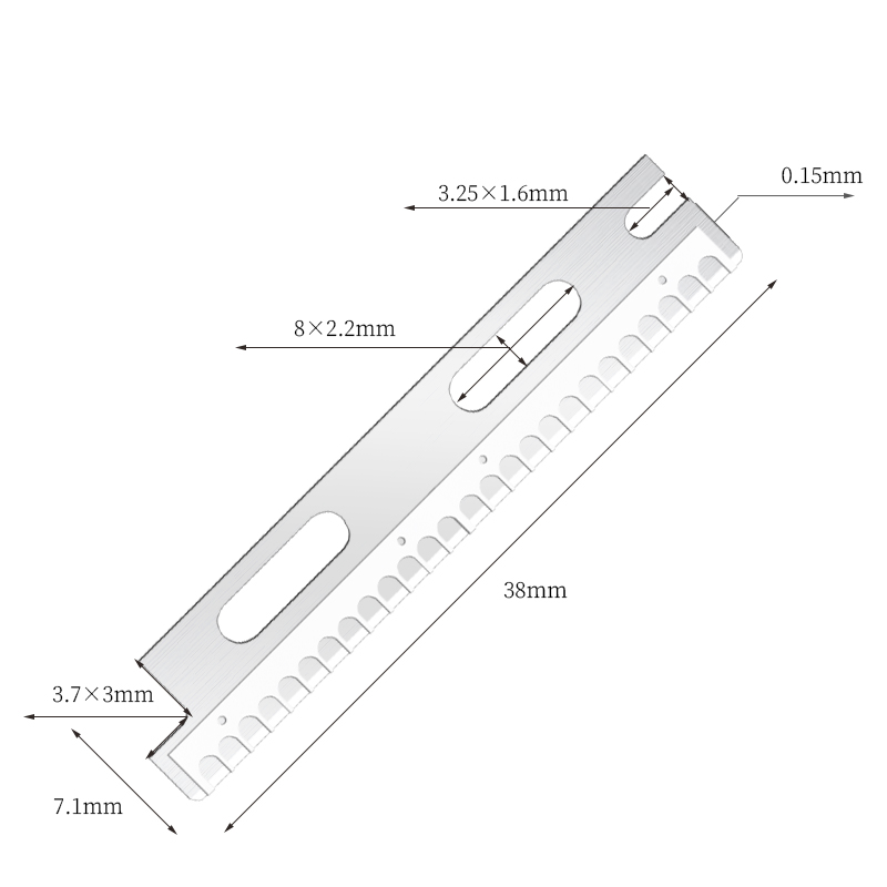 Maramihang Gumamit na Reusable Stainless Steel Eyebrow Razor Blades