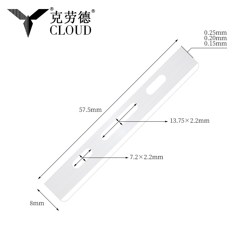 Hindi kinakalawang na asero na may Single Edge na Mga Blade sa Paggupit ng Buhok