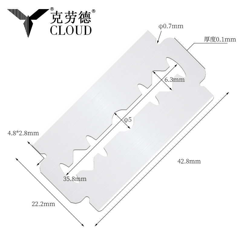 Super Steel 74 Blades Mga Double Edge Razor Blade