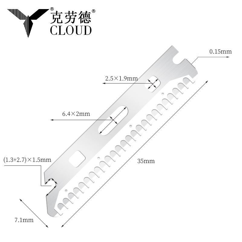 Maramihang Gumamit na Reusable Stainless Steel Eyebrow Razor Blades